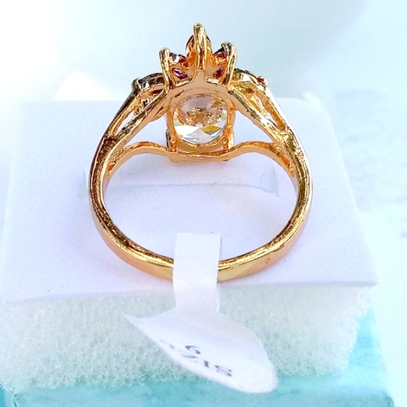 18k Gold 👑 Silver Princess Ring - Picture 5 of 6